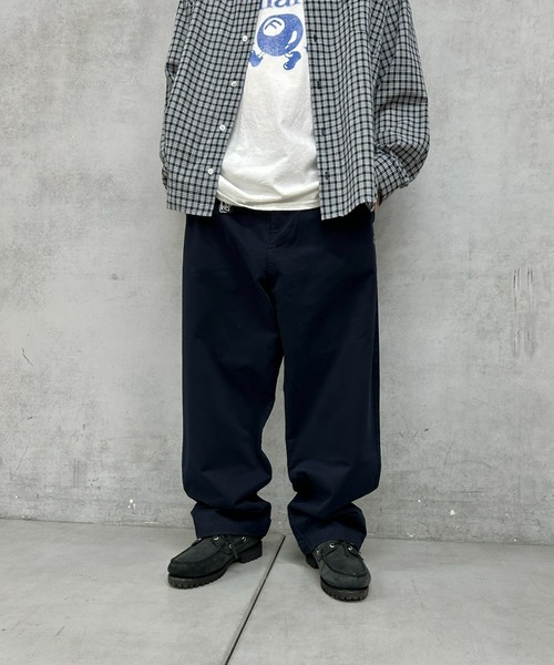 WHO'S WHO gallery（フーズフーギャラリー）の「COOPER FACT刺繍ワイドチノパンツ（チノパンツ・メンズ・ベージュ/ネイビー/ブラック/ネイビー系1/ブラック系その他/ベージュ系その他・FREE/LARGE）」の13枚目の写真