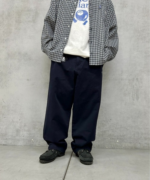 WHO'S WHO gallery（フーズフーギャラリー）の「COOPER FACT刺繍ワイドチノパンツ（チノパンツ・メンズ・ベージュ/ネイビー/ブラック/ネイビー系1/ブラック系その他/ベージュ系その他・FREE/LARGE）」の15枚目の写真