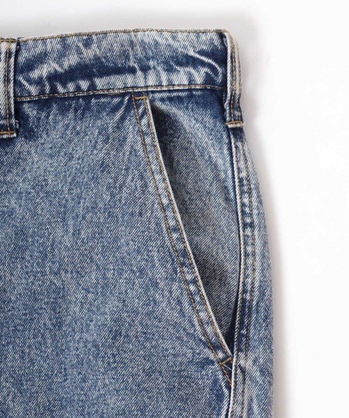 Salong hameu(サロン ハミュー)の「ケミカルウォッシュデニムワイドカーゴパンツ メンズ レディース ユニセックス(カーゴパンツ・メンズ・ブラック系その他/ケミカルウォッシュ・M/L)」の20枚目の写真