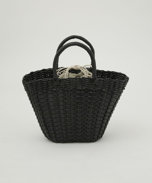 NANO universe（ナノユニバース）の「LB.03/ビストロバッグ（かごバッグ・レディース・ホワイト/ブラック・FREE）」の12枚目の写真