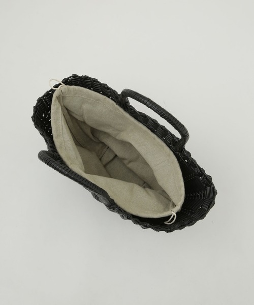 NANO universe（ナノユニバース）の「LB.03/ビストロバッグ（かごバッグ・レディース・ホワイト/ブラック・FREE）」の8枚目の写真