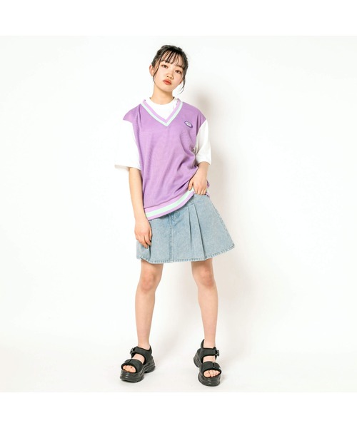ZIDDY（ジディ）の「ZIDDY/デニムスカパン(130~160cm)（その他パンツ・キッズ・ネイビー/ブルー・140/160/150/130）」の19枚目の写真