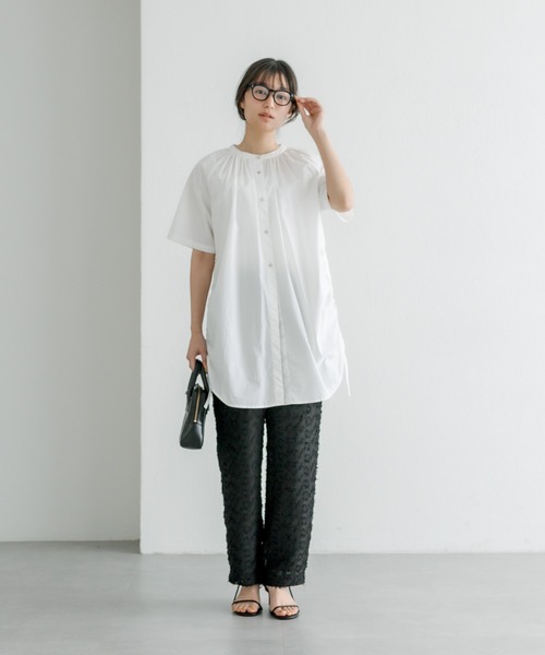 PUAL CE CIN（ピュアルセシン）の「ジャガードフリンジパンツ（その他パンツ・レディース・ナチュラル/ブラック・FREE）」の10枚目の写真