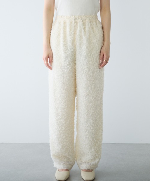 PUAL CE CIN（ピュアルセシン）の「ジャガードフリンジパンツ（その他パンツ・レディース・ナチュラル/ブラック・FREE）」の14枚目の写真