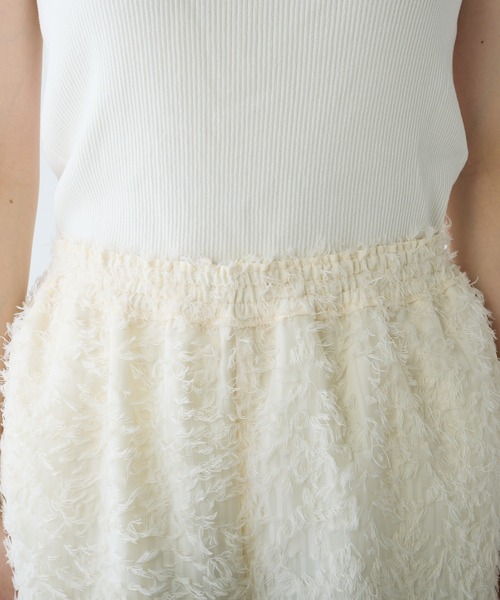 PUAL CE CIN（ピュアルセシン）の「ジャガードフリンジパンツ（その他パンツ・レディース・ナチュラル/ブラック・FREE）」の17枚目の写真