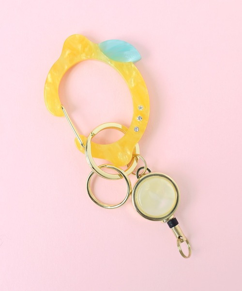 Flowering(フラワーリング)の「マルチデザイン/リール付きカラビナ(キーホルダー・レディース・シルバー/グリーン/ブラック系その他/ホワイト/アイボリー/パープル/ブラック/ゴールド/ブラウン/シルバー系その他/ピンクゴールド/レッド/イエロー/イエロー系1/ピンク/ブルー/グリーン系1/レッド系1・FREE)」の10枚目の写真