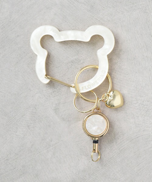 Flowering(フラワーリング)の「マルチデザイン/リール付きカラビナ(キーホルダー・レディース・シルバー/グリーン/ブラック系その他/ホワイト/アイボリー/パープル/ブラック/ゴールド/ブラウン/シルバー系その他/ピンクゴールド/レッド/イエロー/イエロー系1/ピンク/ブルー/グリーン系1/レッド系1・FREE)」の19枚目の写真