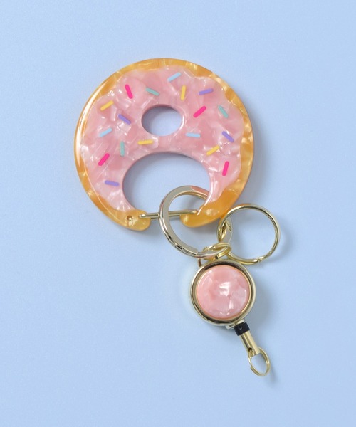 マルチデザイン/リール付きカラビナ（キーホルダー）｜Flowering