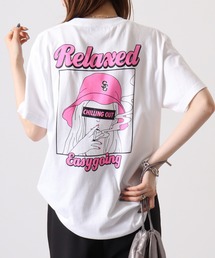 MODISH GAZE スモーキングガール Relaxed半袖Tシャツ