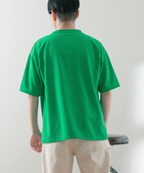 ITEMS URBANRESEARCH（アイテムズ アーバンリサーチ）の「『UR TECH ひやサラクール』 ライトポンチ トップス（Tシャツ/カットソー・メンズ・グリーン/ブラック/グレー系その他/オフホワイト/ブルー・LARGE/MEDIUM/SMALL/X-LARGE）」の18枚目の写真