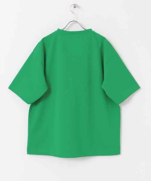 ITEMS URBANRESEARCH（アイテムズ アーバンリサーチ）の「『UR TECH ひやサラクール』 ライトポンチ トップス（Tシャツ/カットソー・メンズ・グリーン/ブラック/グレー系その他/オフホワイト/ブルー・LARGE/MEDIUM/SMALL/X-LARGE）」の15枚目の写真