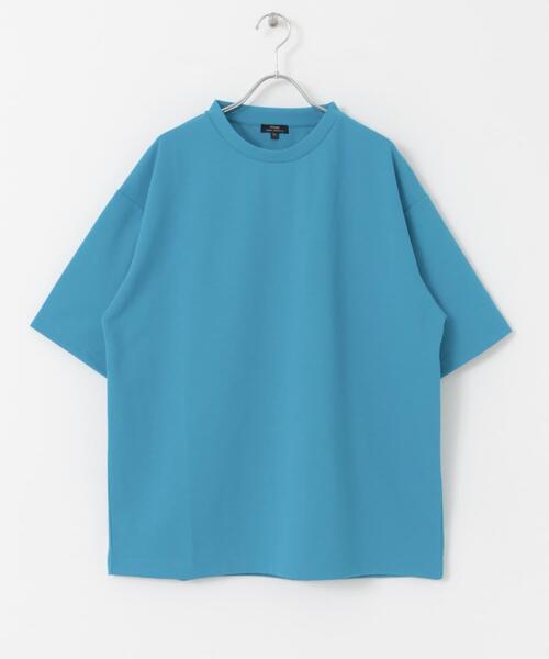 ITEMS URBANRESEARCH（アイテムズ アーバンリサーチ）の「『UR TECH ひやサラクール』 ライトポンチ トップス（Tシャツ/カットソー・メンズ・グリーン/ブラック/グレー系その他/オフホワイト/ブルー・LARGE/MEDIUM/SMALL/X-LARGE）」の7枚目の写真