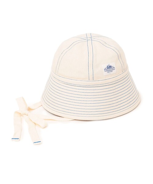 Lee（リー）の「LEE: セーラー ハット（ハット・レディース・ライトホワイト/ライトブルー・ONE SIZE）」の2枚目の写真