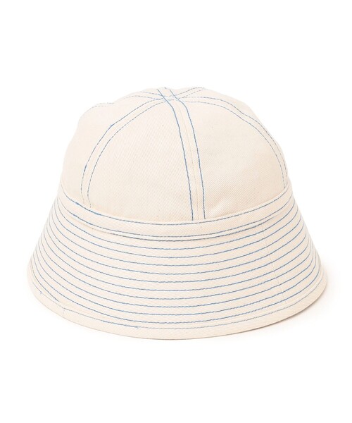 Lee（リー）の「LEE: セーラー ハット（ハット・レディース・ライトホワイト/ライトブルー・ONE SIZE）」の4枚目の写真
