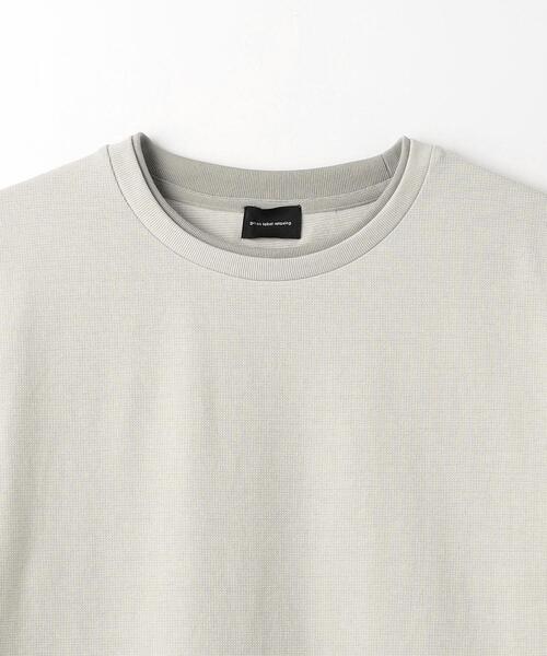 green label relaxing（グリーンレーベルリラクシング）の「フェイクレイヤード クルーネック Tシャツ（Tシャツ/カットソー・メンズ・ライトグレー/ダークグリーン/ネイビー・S/M/L/XL）」の5枚目の写真