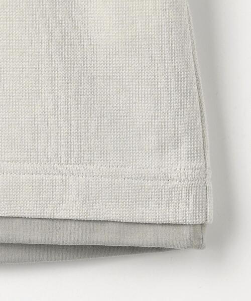 green label relaxing（グリーンレーベルリラクシング）の「フェイクレイヤード クルーネック Tシャツ（Tシャツ/カットソー・メンズ・ライトグレー/ダークグリーン/ネイビー・S/M/L/XL）」の7枚目の写真