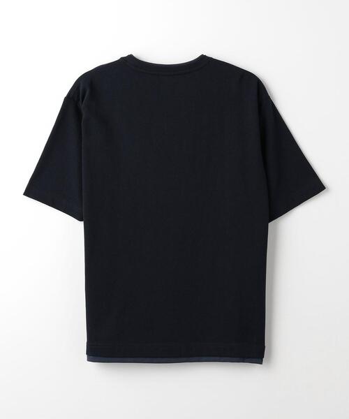 green label relaxing（グリーンレーベルリラクシング）の「フェイクレイヤード クルーネック Tシャツ（Tシャツ/カットソー・メンズ・ライトグレー/ダークグリーン/ネイビー・S/M/L/XL）」の20枚目の写真