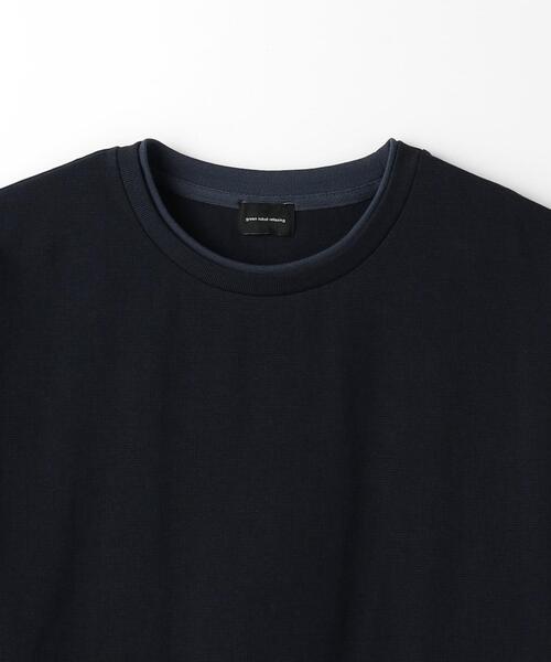 green label relaxing（グリーンレーベルリラクシング）の「フェイクレイヤード クルーネック Tシャツ（Tシャツ/カットソー・メンズ・ライトグレー/ダークグリーン/ネイビー・S/M/L/XL）」の21枚目の写真
