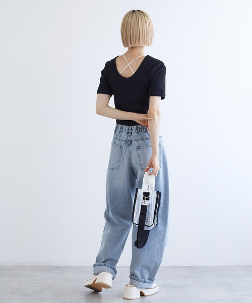 w closet（ダブルクローゼット）の「【2WAY】クリアショルダーバッグ（ショルダーバッグ・レディース・ブラック/ブルー・FREE）」の9枚目の写真