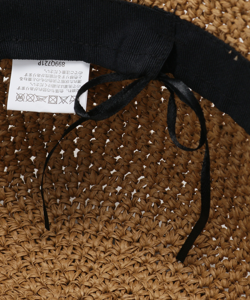 ペーパー細編みバケットハット