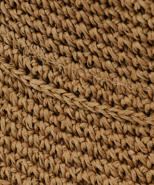 ペーパー細編みバケットハット