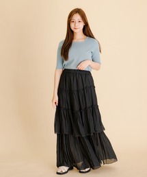 HEYUMM | HEYUMM　ランダムティアードロングスカート(スカート)