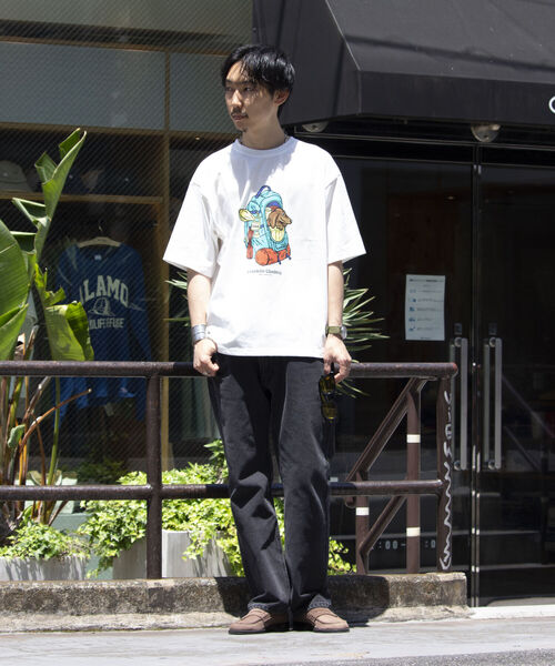 Franklin Climbing（フランクリンクライミング）の「【Franklin Climbing】バックパック&ドッググラフィックテックTシャツ（Tシャツ/カットソー・メンズ・ライトパープル/オフホワイト/チャコールグレー・M/L）」の20枚目の写真