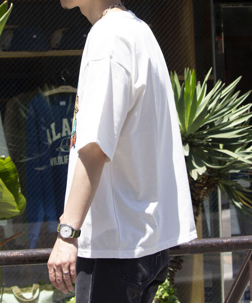 Franklin Climbing（フランクリンクライミング）の「【Franklin Climbing】バックパック&ドッググラフィックテックTシャツ（Tシャツ/カットソー・メンズ・ライトパープル/オフホワイト/チャコールグレー・M/L）」の10枚目の写真