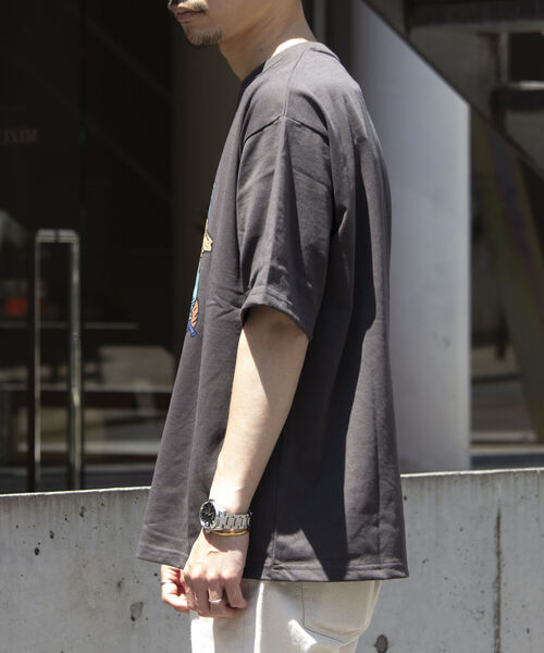 Franklin Climbing（フランクリンクライミング）の「【Franklin Climbing】バックパック&ドッググラフィックテックTシャツ（Tシャツ/カットソー・メンズ・ライトパープル/オフホワイト/チャコールグレー・M/L）」の11枚目の写真