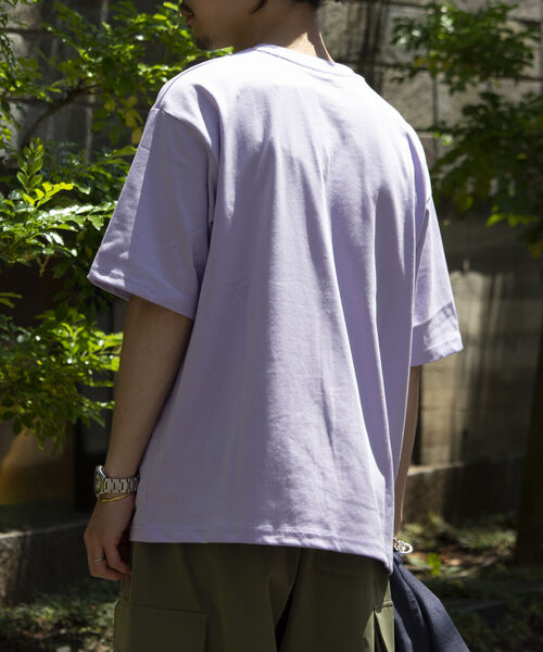 Franklin Climbing（フランクリンクライミング）の「【Franklin Climbing】バックパック&ドッググラフィックテックTシャツ（Tシャツ/カットソー・メンズ・ライトパープル/オフホワイト/チャコールグレー・M/L）」の9枚目の写真