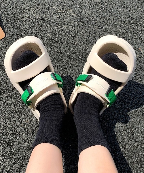 Vipoa（ヴィポア）の「カジュアルダッドサンダル（サンダル・レディース・ホワイト/ブラック・SMALL/MEDIUM/LARGE）」の11枚目の写真