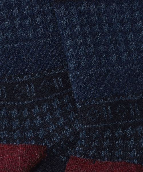 ANONYMOUSISM（アノニマスイズム）の「AnonymousIsm　ハウンドトゥースJQクルー（ソックス/靴下・メンズ・グレー/チャコール/ネイビー/ベージュ・25cm～27cm）」の13枚目の写真