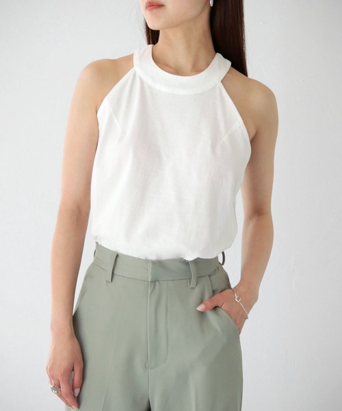 Avvenente（アベネンテ）の「【Avvenente】WEB限定デザインアメスリカットソー（Tシャツ/カットソー・レディース・オフホワイト/ブラック・M）」の5枚目の写真