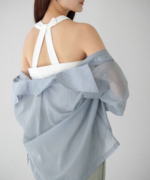 Avvenente（アベネンテ）の「【Avvenente】WEB限定デザインアメスリカットソー（Tシャツ/カットソー・レディース・オフホワイト/ブラック・M）」の13枚目の写真