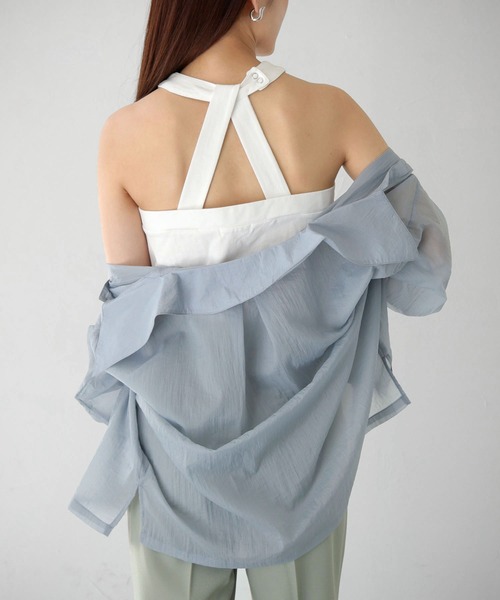 Avvenente（アベネンテ）の「【Avvenente】WEB限定デザインアメスリカットソー（Tシャツ/カットソー・レディース・オフホワイト/ブラック・M）」の14枚目の写真