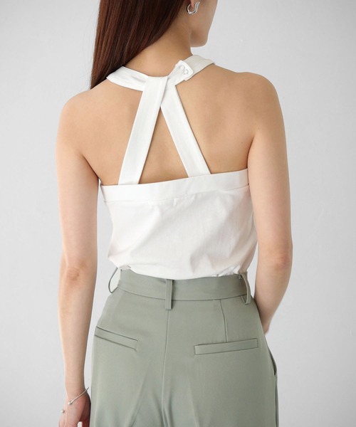 Avvenente（アベネンテ）の「【Avvenente】WEB限定デザインアメスリカットソー（Tシャツ/カットソー・レディース・オフホワイト/ブラック・M）」の6枚目の写真