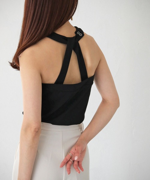 Avvenente（アベネンテ）の「【Avvenente】WEB限定デザインアメスリカットソー（Tシャツ/カットソー・レディース・オフホワイト/ブラック・M）」の22枚目の写真