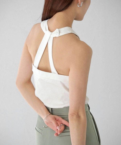 Avvenente（アベネンテ）の「【Avvenente】WEB限定デザインアメスリカットソー（Tシャツ/カットソー・レディース・オフホワイト/ブラック・M）」の8枚目の写真