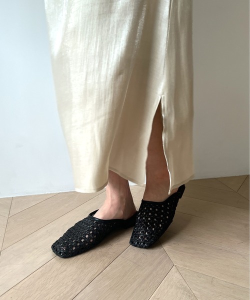 Olu.（オルドット）の「メッシュミュール（スリッポン・レディース・ホワイト/ブラック・37/39/35）」の13枚目の写真