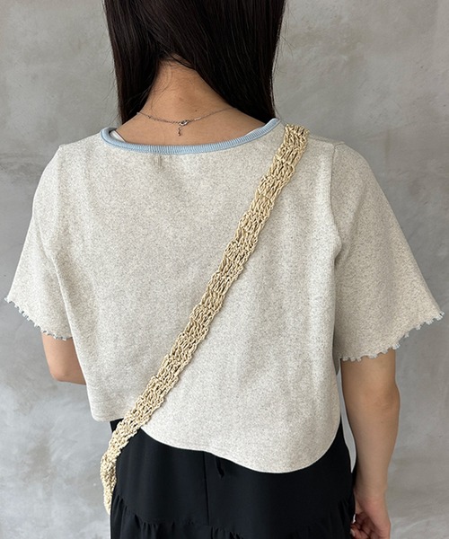 kutir（クティール）の「配色リボンキャミカーデ（カーディガン/ボレロ・レディース・杢グレー/アイボリー/ブラック・FREE）」の21枚目の写真