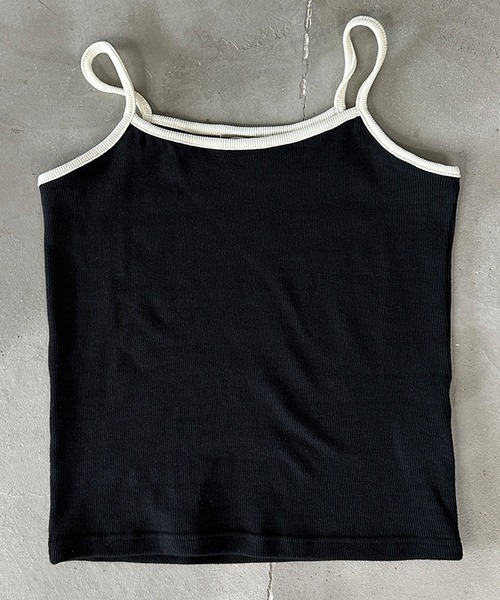 kutir（クティール）の「配色リボンキャミカーデ（カーディガン/ボレロ・レディース・杢グレー/アイボリー/ブラック・FREE）」の4枚目の写真