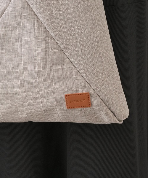 Actually（アクチュアリー）の「トライアングルバッグ S（トートバッグ・レディース・ブラック/ベージュ/ブルー・フリー）」の18枚目の写真