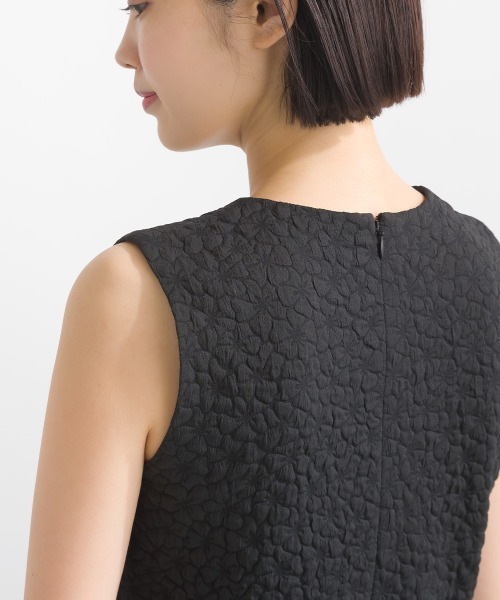 PICCIN（ピッチン）の「ノースリーブふくれジャガードワンピース（ワンピース・レディース・ブラック・S/M）」の18枚目の写真
