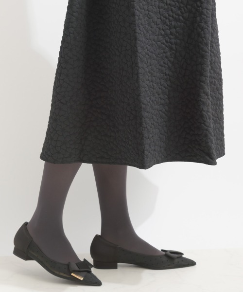 PICCIN（ピッチン）の「ノースリーブふくれジャガードワンピース（ワンピース・レディース・ブラック・S/M）」の16枚目の写真