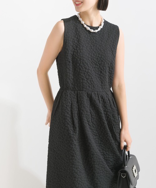 PICCIN（ピッチン）の「ノースリーブふくれジャガードワンピース（ワンピース・レディース・ブラック・S/M）」の20枚目の写真