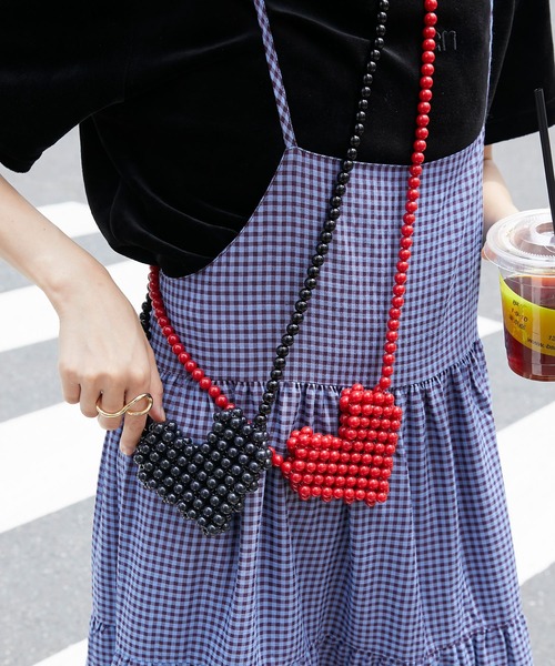 forksy.(フォルクシー)の「【forksy.】ハートビーズミニバッグ(ショルダーバッグ・レディース・レッド/ブラック/シルバー/ホワイト・FREE)」の16枚目の写真