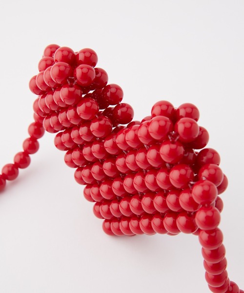 forksy.(フォルクシー)の「【forksy.】ハートビーズミニバッグ(ショルダーバッグ・レディース・レッド/ブラック/シルバー/ホワイト・FREE)」の9枚目の写真