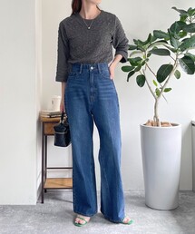 fredy emue | センタープレス ストレートデニムパンツ(デニムパンツ)
