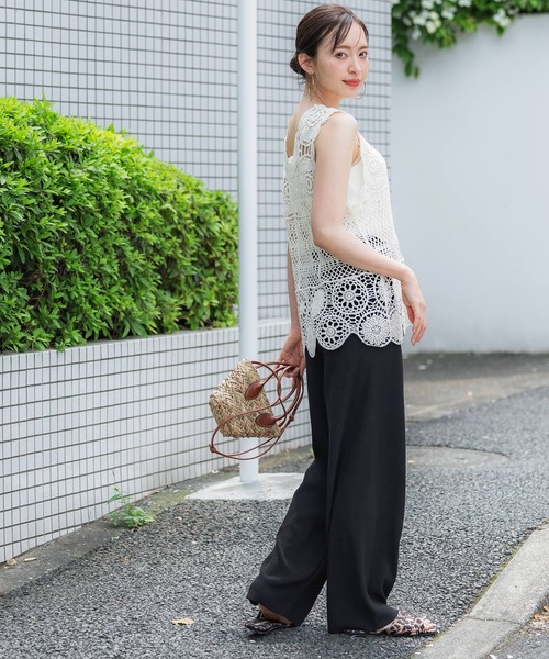 セール】ふくれジャカードイージーパンツ（その他パンツ）｜coca（coca