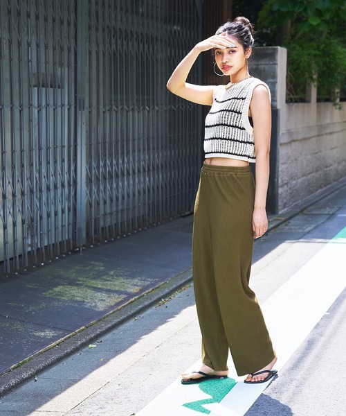 セール】ふくれジャカードイージーパンツ（その他パンツ）｜coca（coca